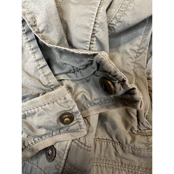 DKNY Active Utility Jacket Women’s Lightweight Zip Button Olive Green Small - Picture 4 of 9